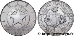 ÉTATS-UNIS D AMÉRIQUE 1 Dollar Proof 225e Anniversaire du service des maréchaux 2015 Philadelphie