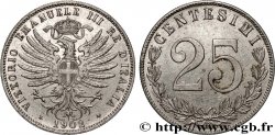 ITALIE - ROYAUME D&nbsp;ITALIE - VICTOR-EMMANUEL III 25 Centesimi 1902 Rome