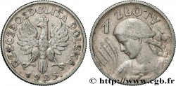 POLEN 1 Zloty aigle / paysanne 1925 Londres