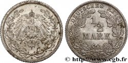 ALLEMAGNE 1/2 Mark Empire aigle impérial 1908 Berlin