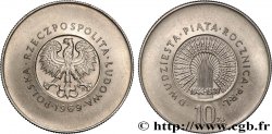 POLEN 10 Zlotych 25e anniversaire de la République Populaire 1969 Varsovie