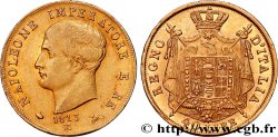 ITALIE - ROYAUME D ITALIE - NAPOLÉON Ier 40 Lire 1813 Milan TTB+/SUP 