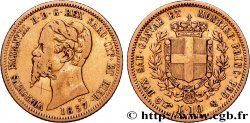 ITALIE - ROYAUME D ITALIE - VICTOR-EMMANUEL II 10 lires or 1857 Turin TB+ 