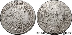 LITHUANIA AND POLAND - JOHN CASIMIR II 18 Groszy (Groschen) Jean II Casimir Vasa 1663 Cracovie