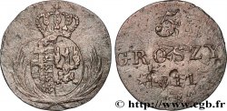 POLOGNE 5 Groszy Grand Duché de Varsovie, armes de Saxe et de Pologne IB 1811 Varsovie TB 
