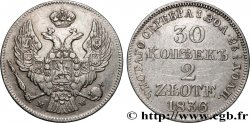 POLAND 2 Zlote / 30 Kopecks 1836 