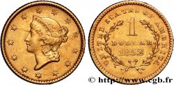 ÉTATS-UNIS D AMÉRIQUE 1 Dollar Or  Liberty head  1er type 1852 Philadelphie