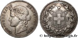 SCHWEIZ 5 Francs Helvetia 1892 Berne
