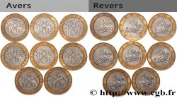 MONACO Lot 8 x 10 francs Rainier III 1991-1998 Paris