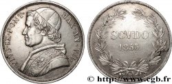 ITALY - PAPAL STATES - PIUS IX (Giovanni Maria Mastai Ferretti) 1 Scudo an VIII 1853 Rome