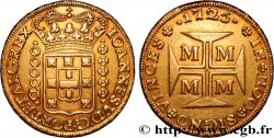 BRÉSIL - JEAN V 20000 Reis 1725 Minas Gerais TTB+ 