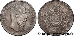 MEXICO - MAXIMILIAN I 1 Peso 1867 Mexico