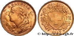 INVESTMENT GOLD 20 Francs or  Vreneli  1949 Berne