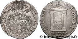 ITALIE - ÉTATS DU PAPE - GRÉGOIRE XIII (Ugo Boncompagni) Teston du jubilé de 1575 1575 Ancone