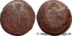 RUSSIA - CATHERINE II 5 Kopecks  1776 Ekaterinbourg