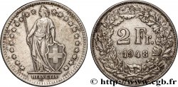 SWITZERLAND 2 Francs Helvetia 1948 Berne
