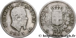 ITALIE 1 Lire Victor Emmanuel II 1863 Milan