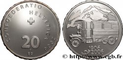 SUIZA 20 Francs 100e anniversaire du car postal 2006 Berne - B