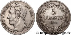 BELGIQUE - ROYAUME DE BELGIQUE - LÉOPOLD Ier 5 Francs  1844  TTB 