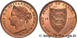 JERSEY 1/48 Shilling Victoria 1877 Heaton