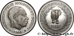 IVORY COAST 10 Francs Félix Houphouet Boigny 1966 