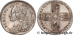 ROYAUME-UNI 6 Pence Georges II 1758 