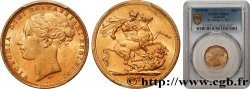 AUSTRALIE - VICTORIA 1 Souverain Victoria type Saint-Georges 1875 Melbourne