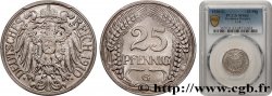 ALLEMAGNE 25 Pfennig Empire aigle impérial 1910 Karlsruhe