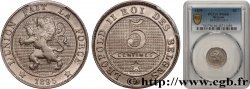 BELGIQUE 5 Centimes Lion légende française 1895 