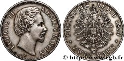 ALLEMAGNE - ROYAUME DE BAVIÈRE - LOUIS II 2 Mark Louis II  1876 Munich