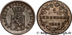 GERMANY - HESSE 1 Kreuzer Hesse-Darmstadt 1849 