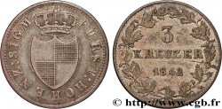 GERMANY - HOHENZOLLERN-SIGMARINGEN 3 Kreuzer Carl 1842 