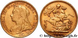 INVESTMENT GOLD 1 Souverain Victoria “Old Head” 1895 Melbourne