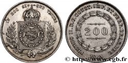 BRÉSIL - EMPIRE DU BRÉSIL - PIERRE II 200 Reis  1865 