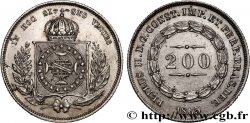 BRAZIL - EMPIRE OF BRAZIL - PETER II 200 Reis  1865 