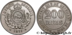 BRAZIL 200 Reis Empire du Brésil 1871 