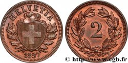 SUISSE 2 Centimes (Rappen) 1898 Berne 