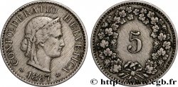 SUISSE 5 Centimes (Rappen) 1887 Berne
