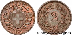 SUISSE 2 Centimes (Rappen) croix suisse 1926 Berne - B