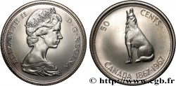 CANADA 50 Cents centenaire de la Confédération 1967 