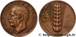 ITALIE 5 Centesimi  Victor Emmanuel III 1919 Rome - R