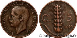 ITALIE 5 Centesimi  Victor Emmanuel III 1919 Rome - R
