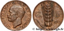 ITALIE 5 Centesimi  Victor Emmanuel III 1919 Rome - R