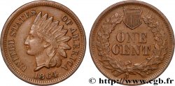 ÉTATS-UNIS D AMÉRIQUE 1 Cent tête d’indien, 2e type 1864 