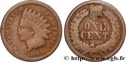 ÉTATS-UNIS D AMÉRIQUE 1 Cent tête d’indien, 2e type 1864 