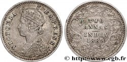 INDES BRITANNIQUES 2 Annas Victoria 1889 Bombay