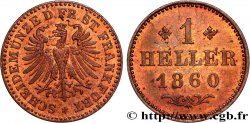 GERMANY - FREE CITY OF FRANKFURT 1 Heller 1860 