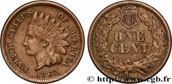 ÉTATS-UNIS D AMÉRIQUE 1 Cent tête d’indien 2e type 1862 