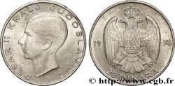 YUGOSLAVIA 20 Dinara Pierre II 1938 Belgrade