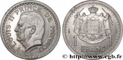 MONACO Essai de 1 Franc aluminium Louis II n.d. Paris FDC 